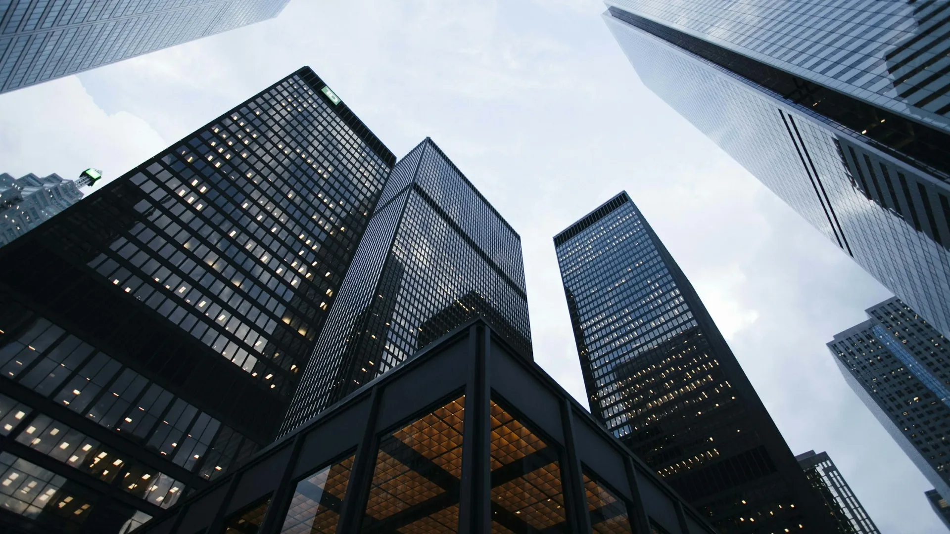 Multinational Banking Headquarters and Financial District Infrastructure